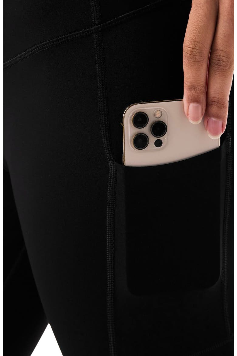 High Waisted Pocket 7/8 Legging, Alternate, color, EBONY