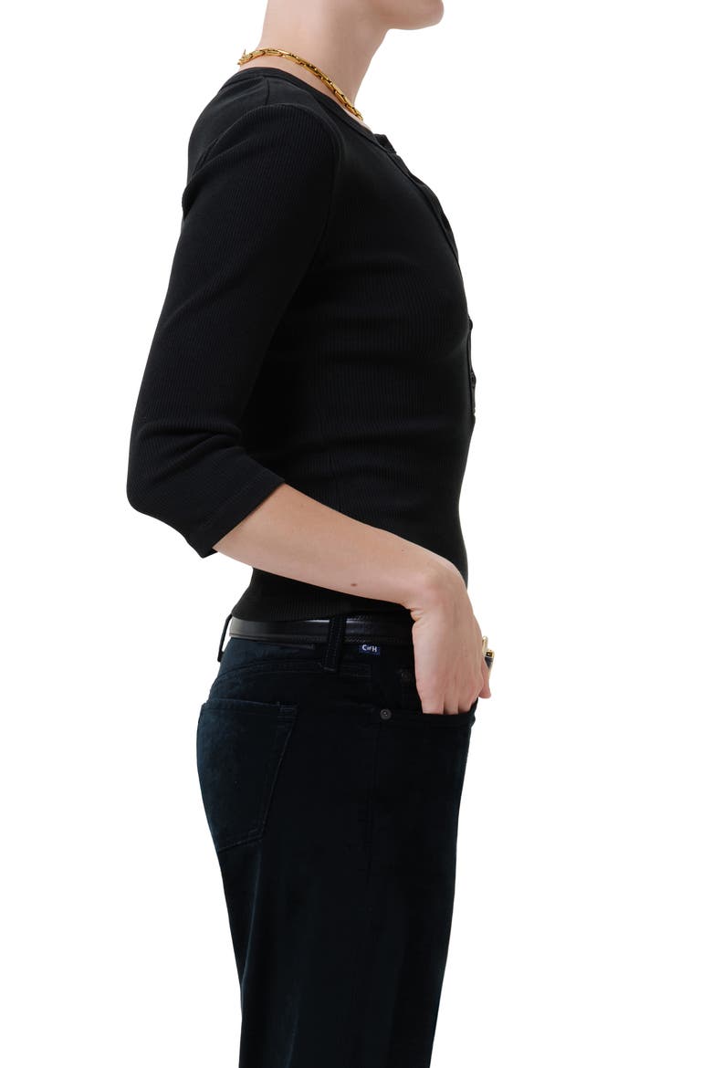 Boy Rib Henley, Alternate, color, JUNIPER DK GREEN