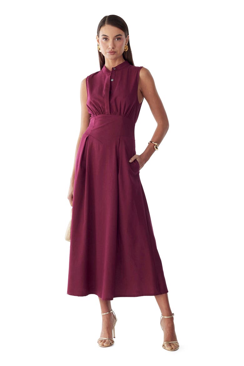 Bexley Maxi Dress, Alternate, color, Plum
