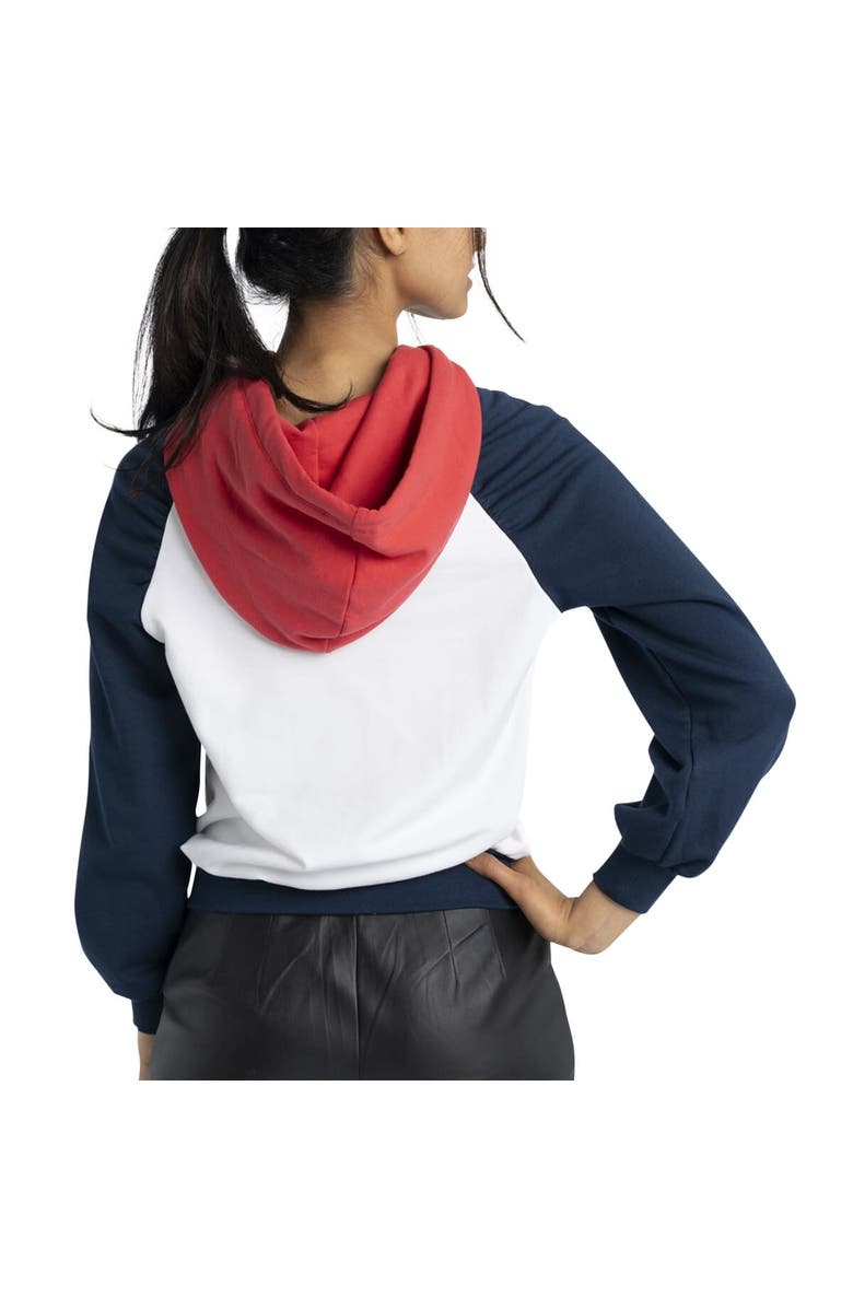 LUSSO Women's Lusso White St. Louis Cardinals Marlowe Tri-Blend Raglan Pullover Hoodie, Alternate, color, White