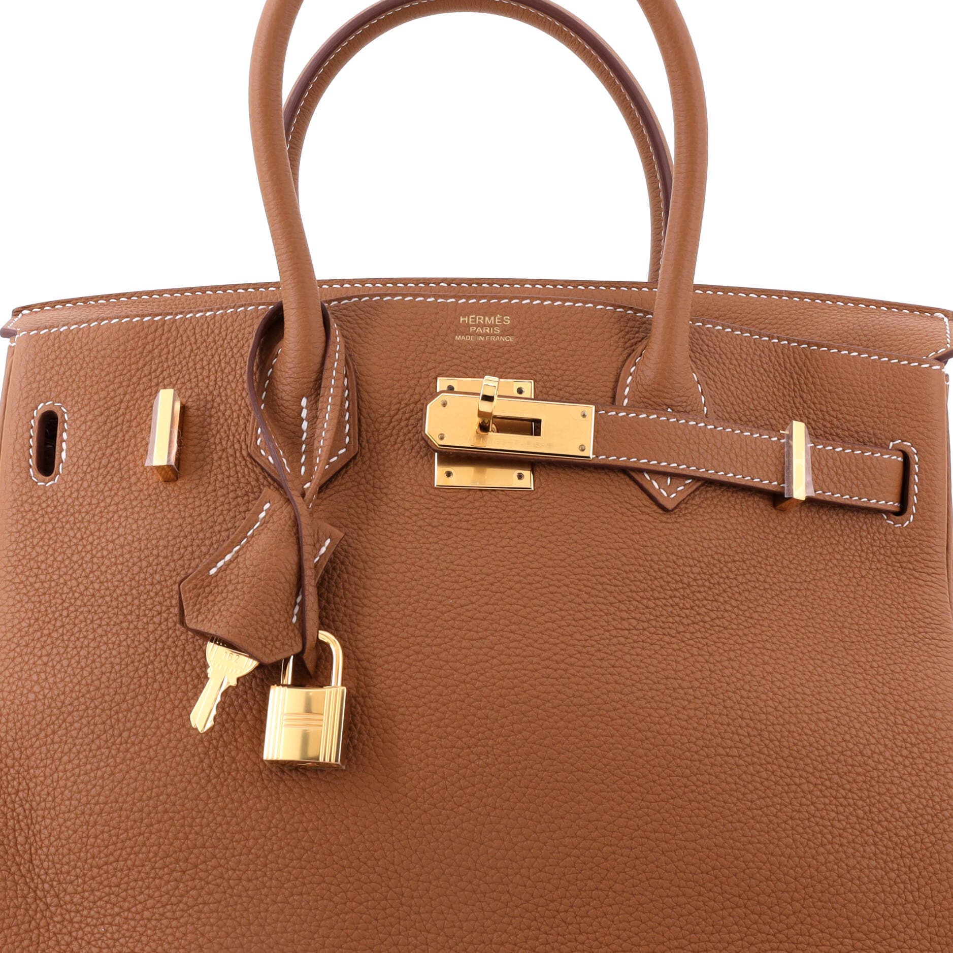 Birkin Handbag Brown Togo with Gold Hardware 30, Alternate, color, Metallic Gold