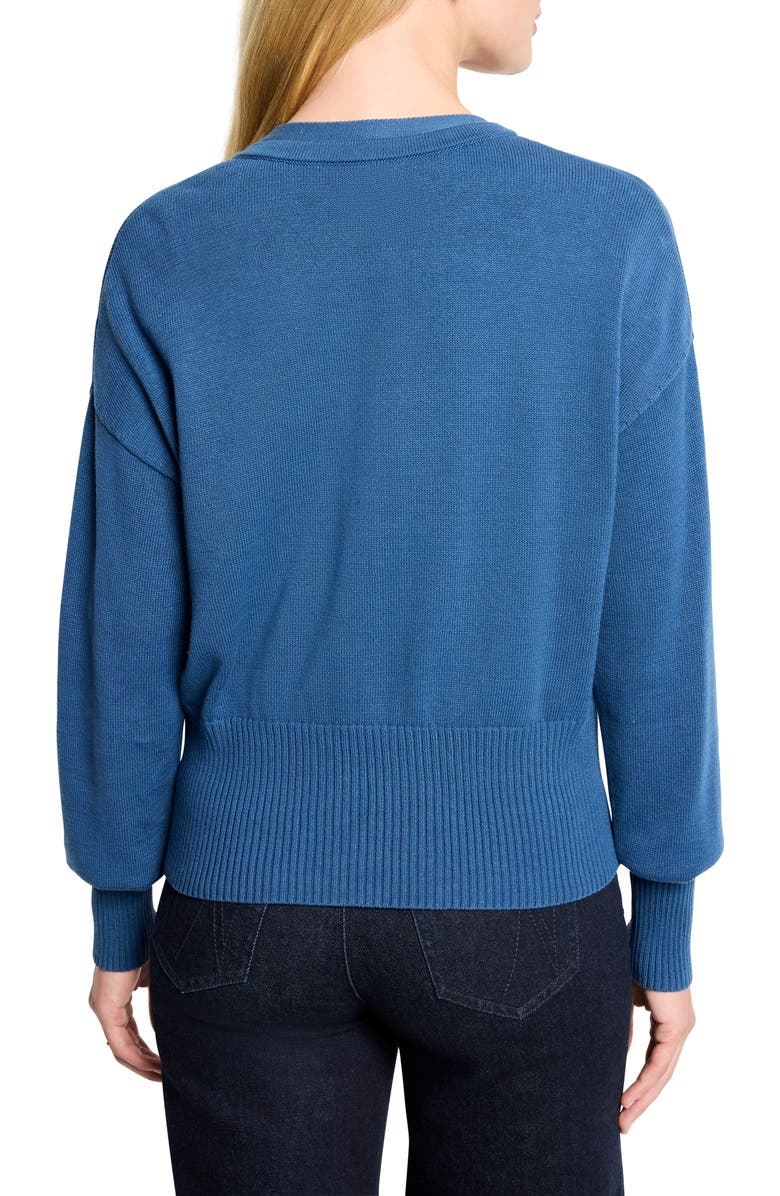 NIC+ZOE Snap It Up Cardigan, Alternate, color, Ocean