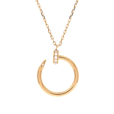 Juste un Clou Pendant Necklace 18K Yellow Gold with Diamonds