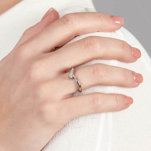 Lucy Quartermaine Skinny Drip Ring In Sterling Silver