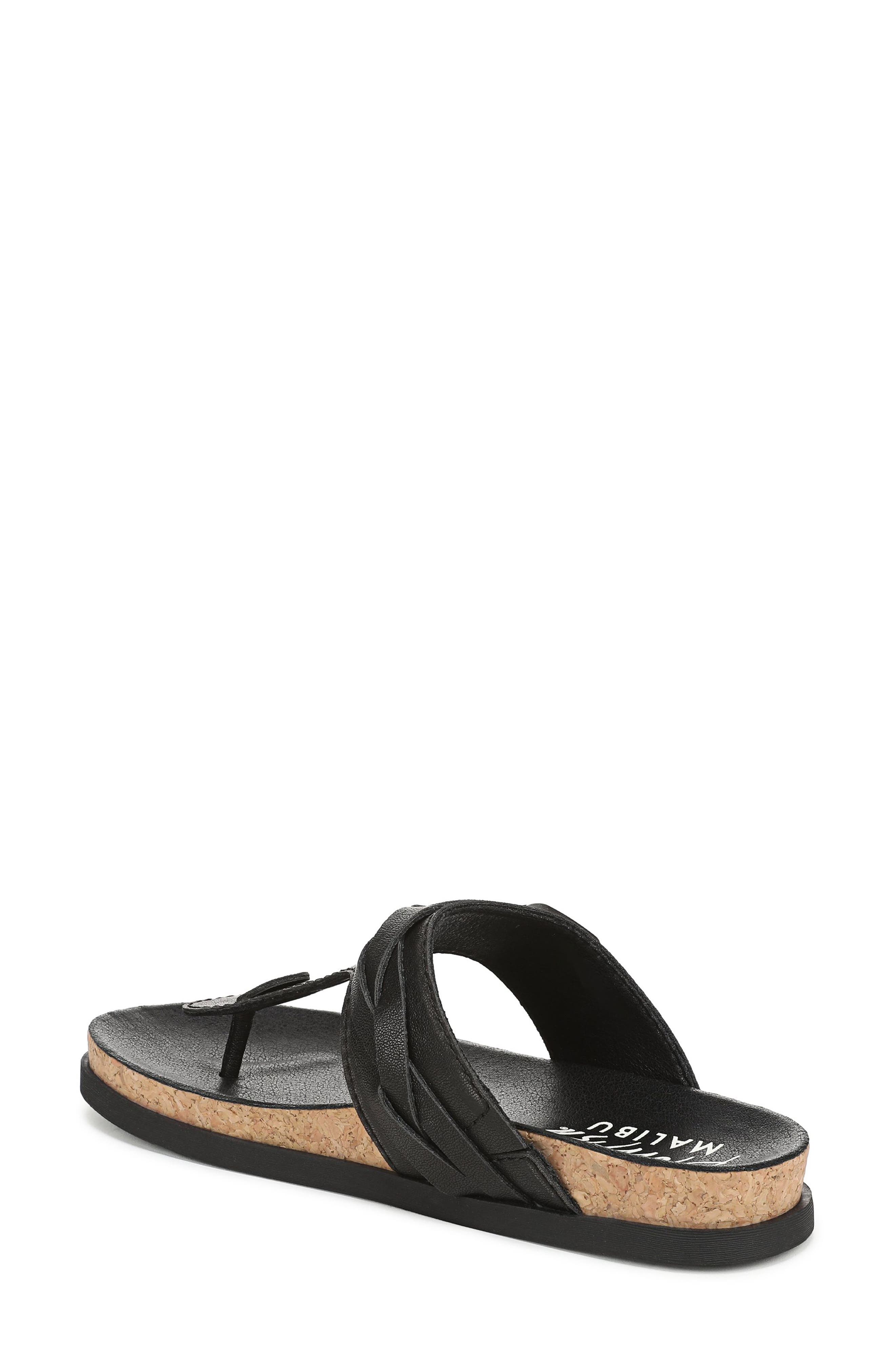 Blowfish Malibu Lakeshore Slide Sandal, Alternate, color, Black Faux Leather