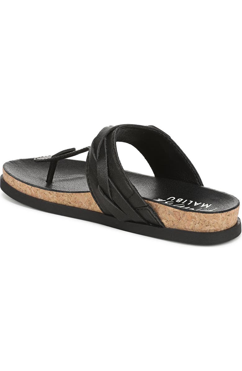 Blowfish Malibu Lakeshore Slide Sandal, Alternate, color, Black Faux Leather