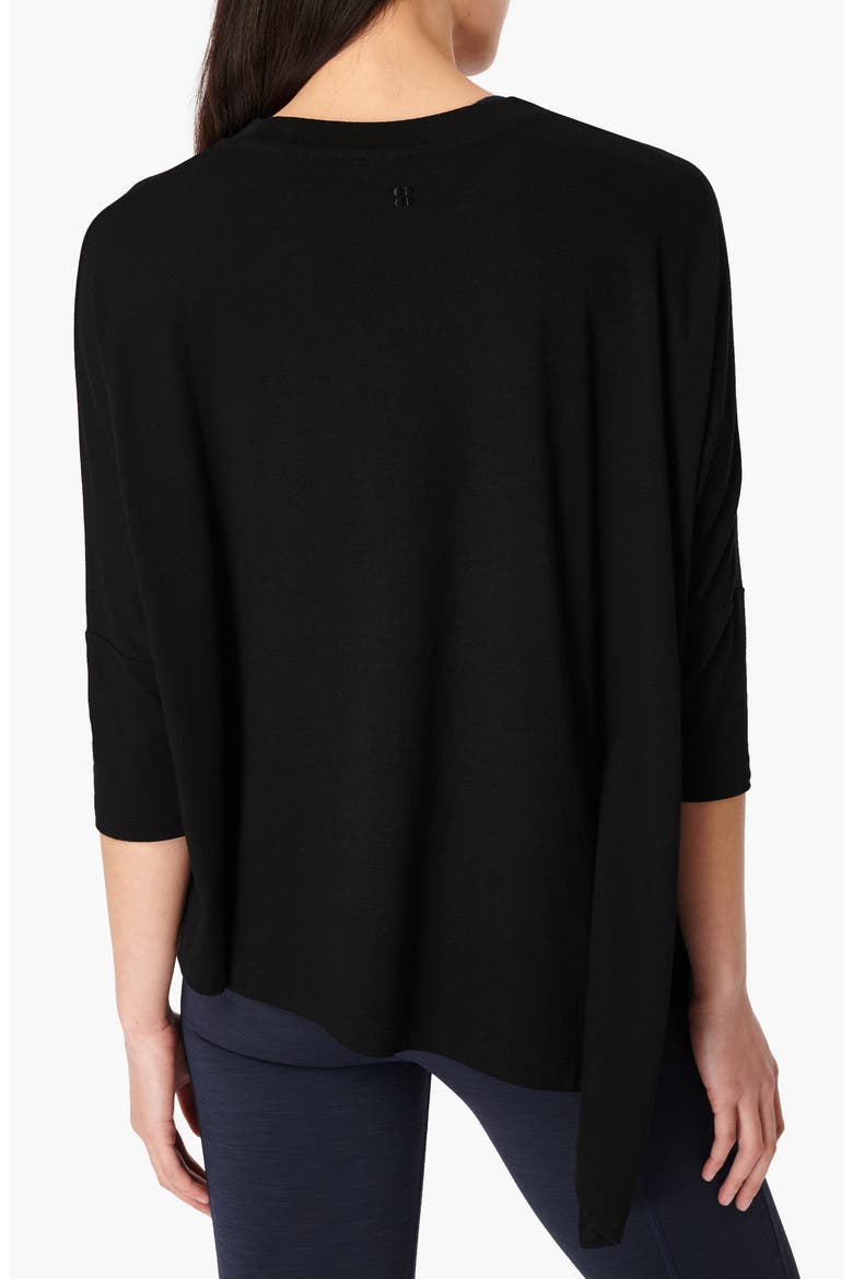 Mellow Asymmetric T-Shirt, Alternate, color, BLACK