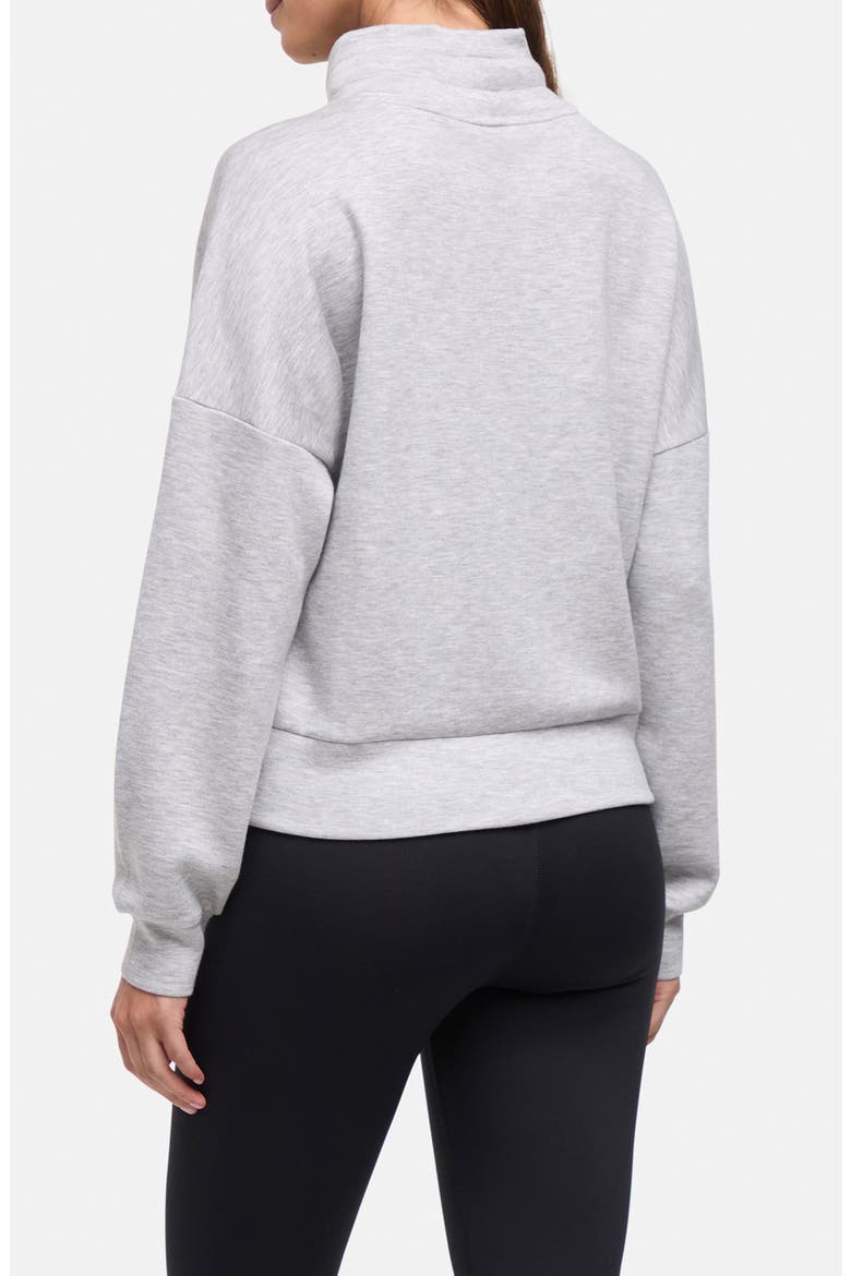 Colby Mock Neck Top, Alternate, color, HEATHER GREY