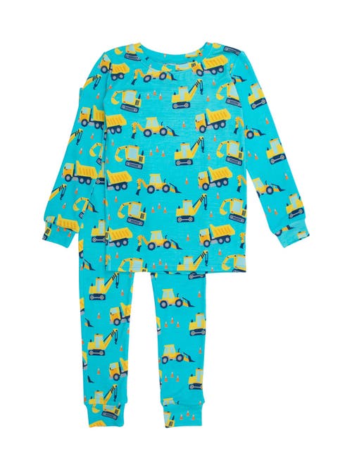 Rufflebutts Softsnooze Long Sleeve Pajama Set In Green