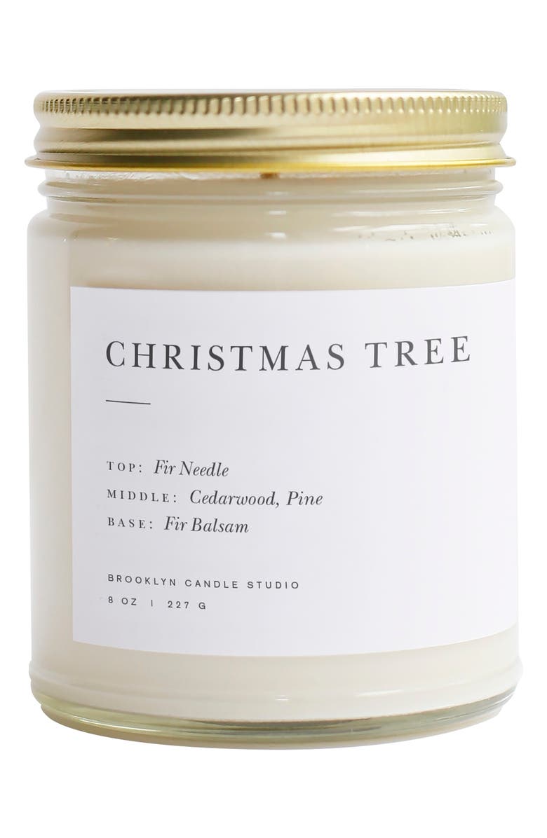 BROOKLYN CANDLE STUDIO Christmas Tree Jar Candle, Main, color, 