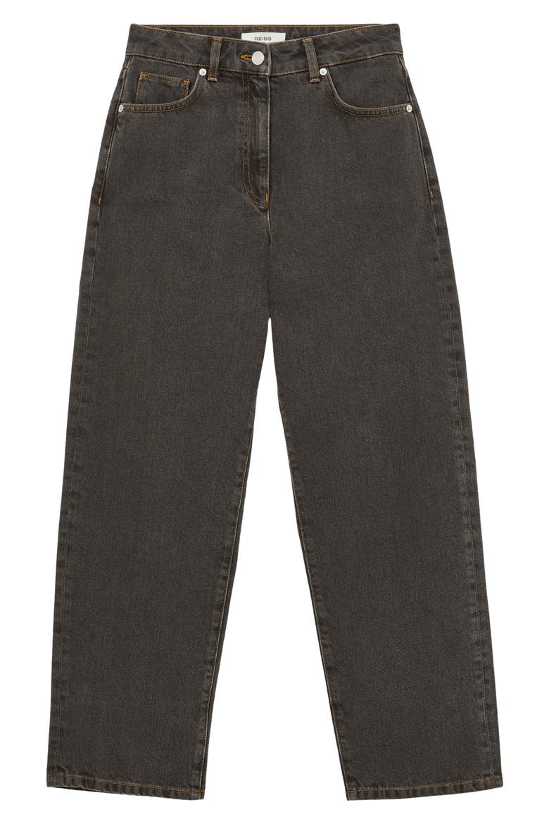 Selin Mid Rise Straight Leg Jeans, Alternate, color, MUSHROOM BROWN