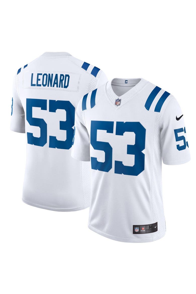 Men's Nike Shaquille Leonard White Indianapolis Colts Vapor Limited Jersey, Main, color, White