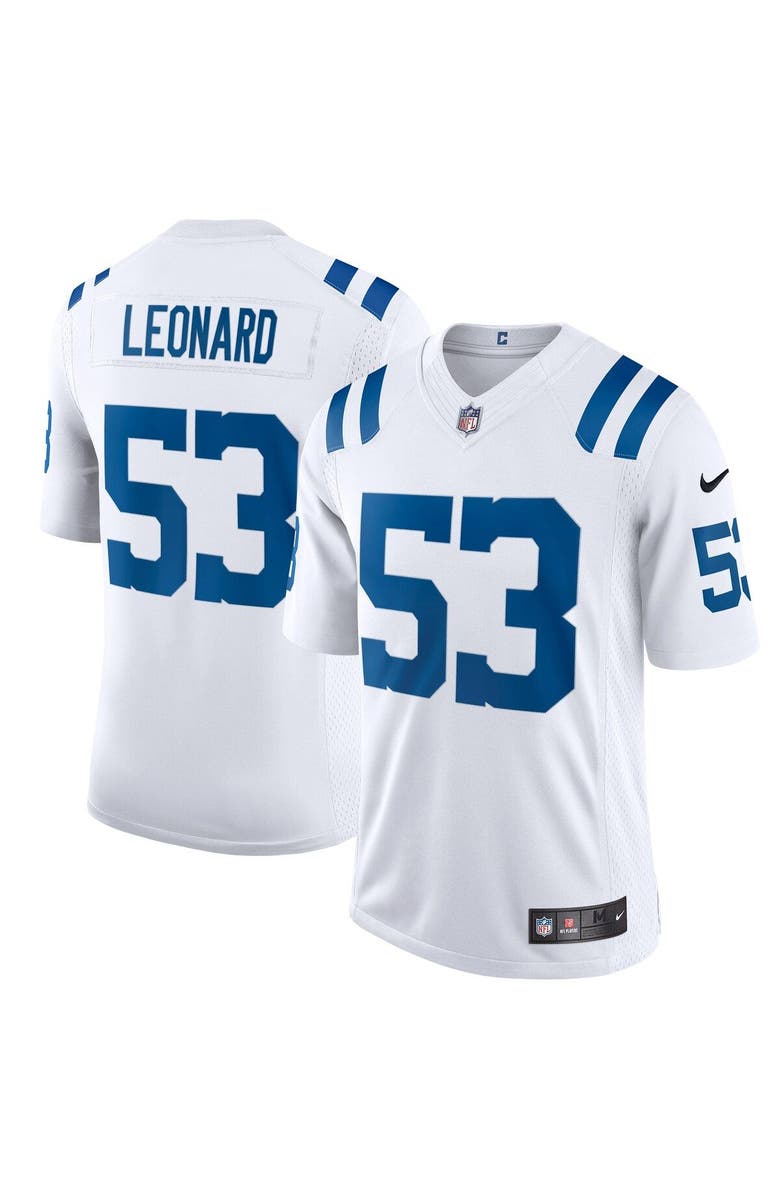Nike Men's Nike Shaquille Leonard White Indianapolis Colts Vapor Limited Jersey, Main, color, 
