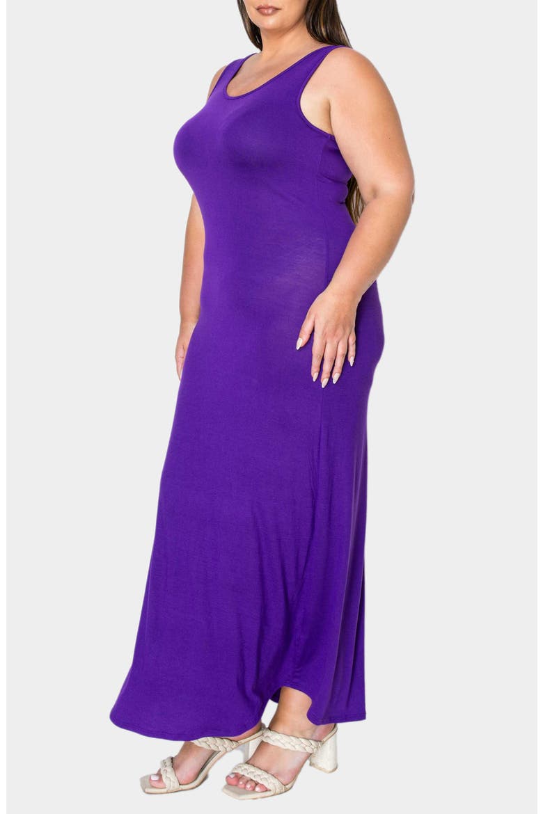 Everyday Essential Tank Maxi Dress, Alternate, color, PURPLE