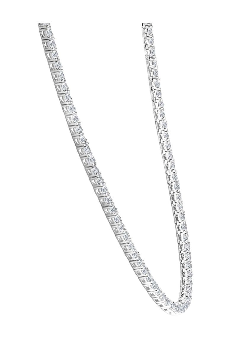 Bliss Diamond 10Ct TW Lab Grown Diamond Tennis Necklace 14K Gold 18", Alternate, color, 14K White Gold