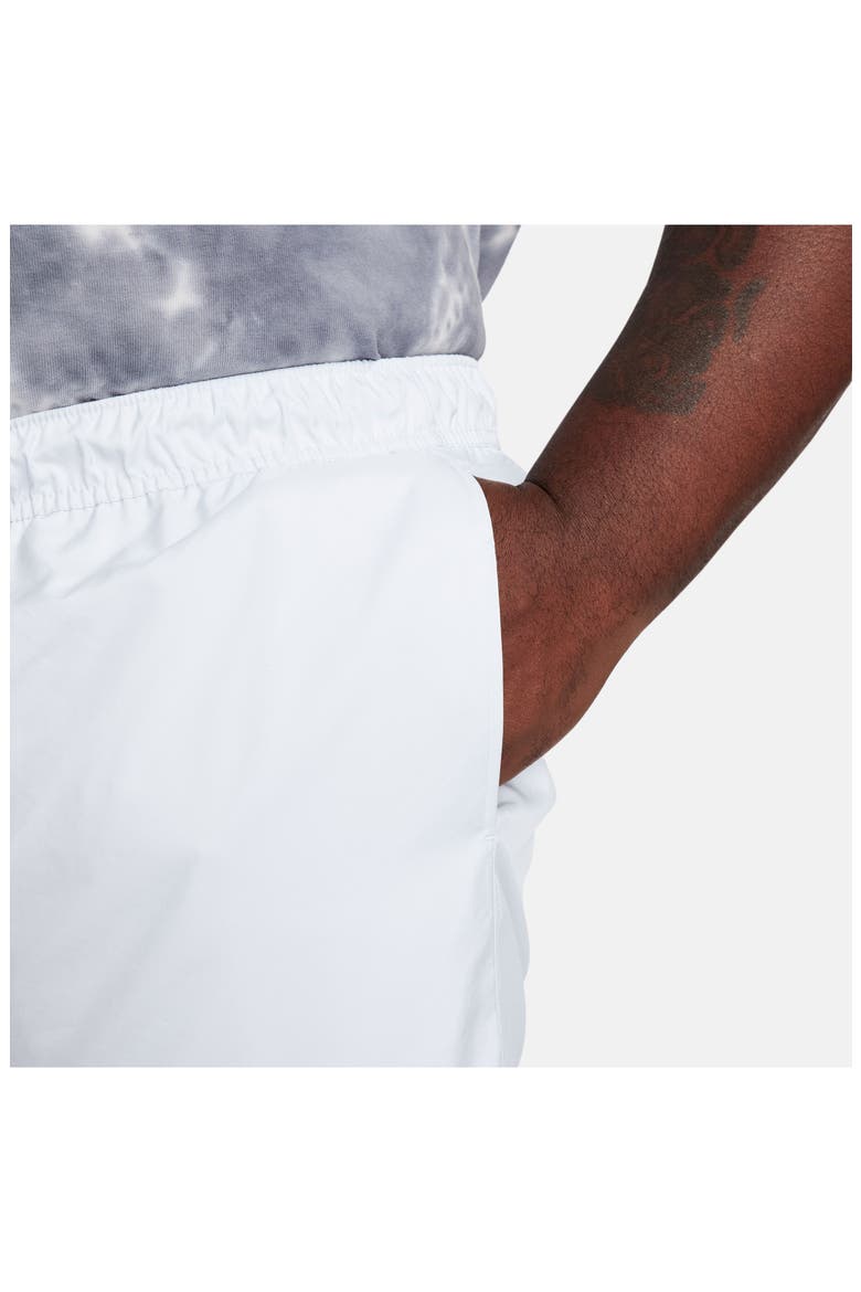 Club Woven Flow Shorts, Alternate, color, 043 PURE PLATINUM/WHITE