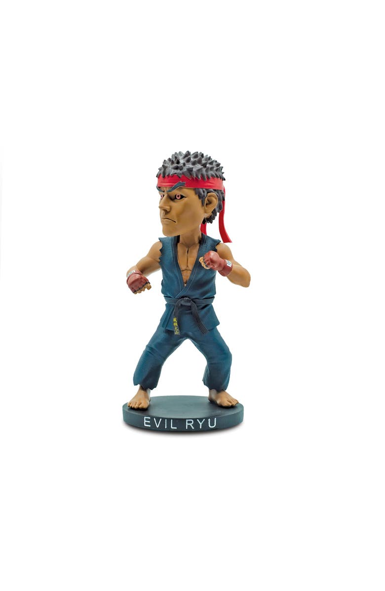 Toynk Street Fighter Evil Ryu 8-Inch Resin Bobblehead Figure | Toynk Exclusive, Main, color, Blue