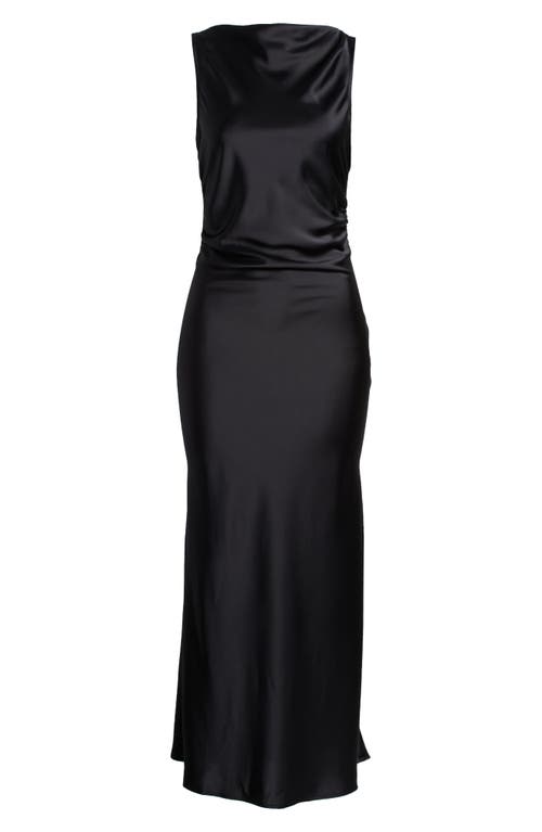 Wayf Sleeveless Satin Midi Dress
