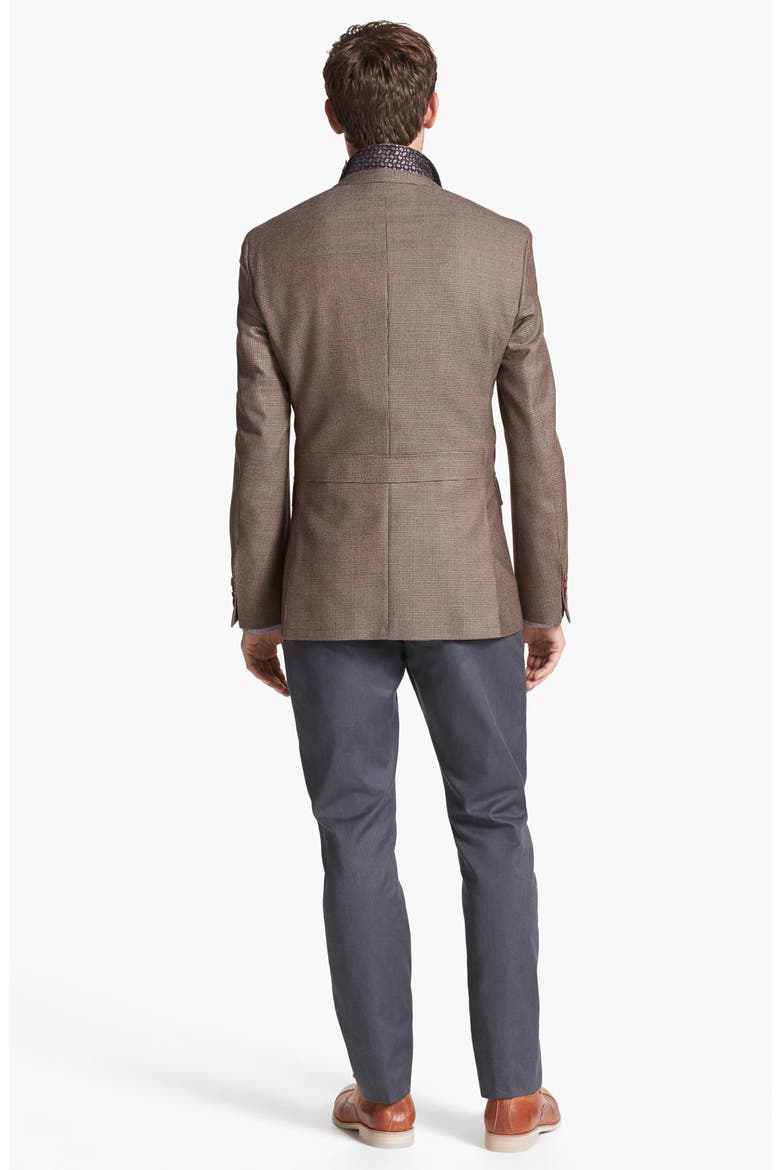 Straight Leg Trousers, Alternate, color, GREY MELANGE