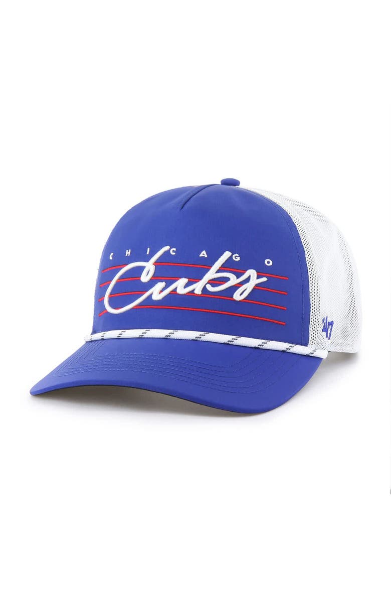 '47 Men's '47 Royal Chicago Cubs Brrr Downburst Mesh Hitch Adjustable Hat, Main, color, Royal