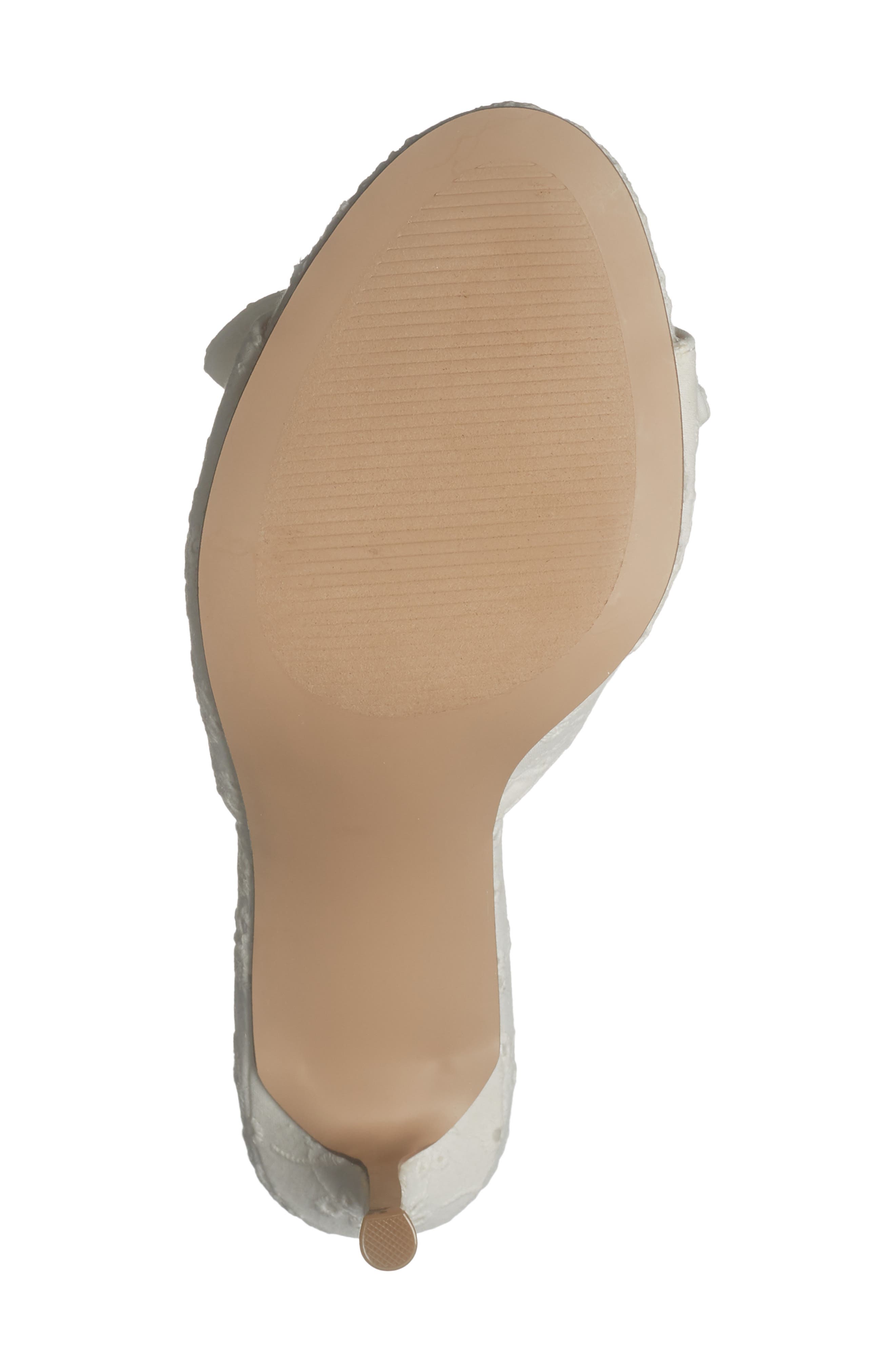 Rozee Knot Sandal, Alternate, color, WHITE FABRIC