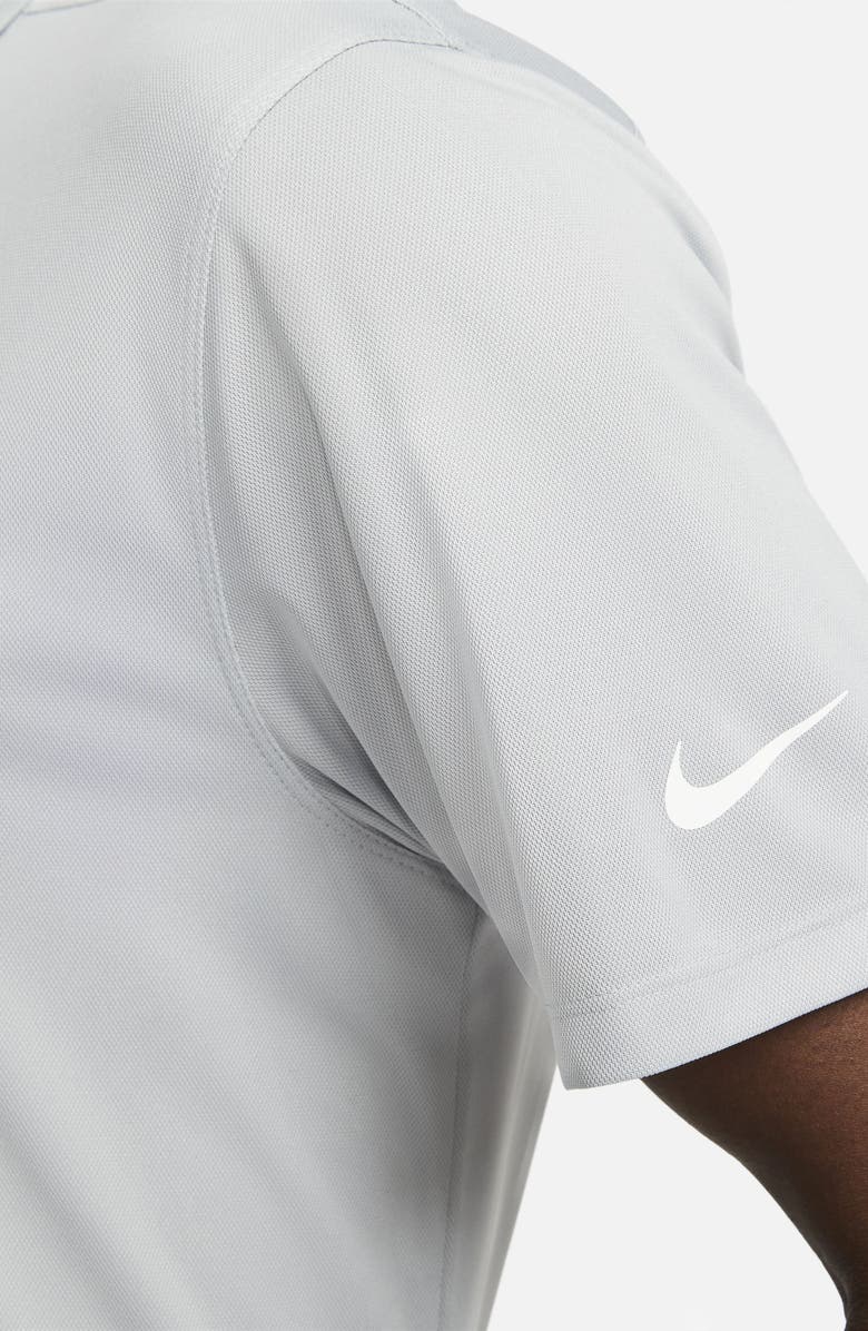 Nike Dri-FIT Piqué Golf Polo, Alternate, color, Light Smoke Grey/ White