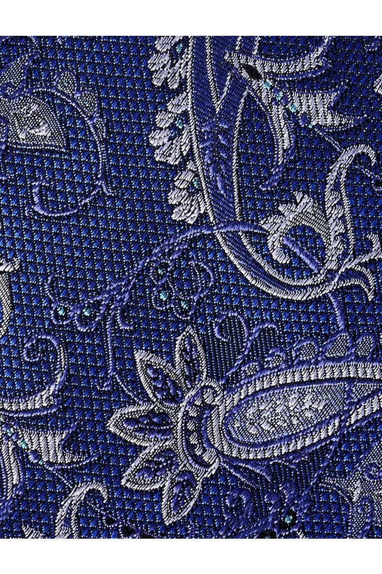 Big & Tall Paisley Tie, Alternate, color, BLUE
