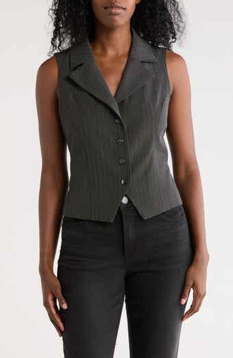 Nicole Miller Birdie Pinstripe Vest