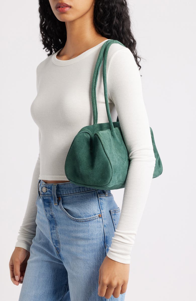 Free People Sierra Shoulder Bag, Alternate, color, Emerald