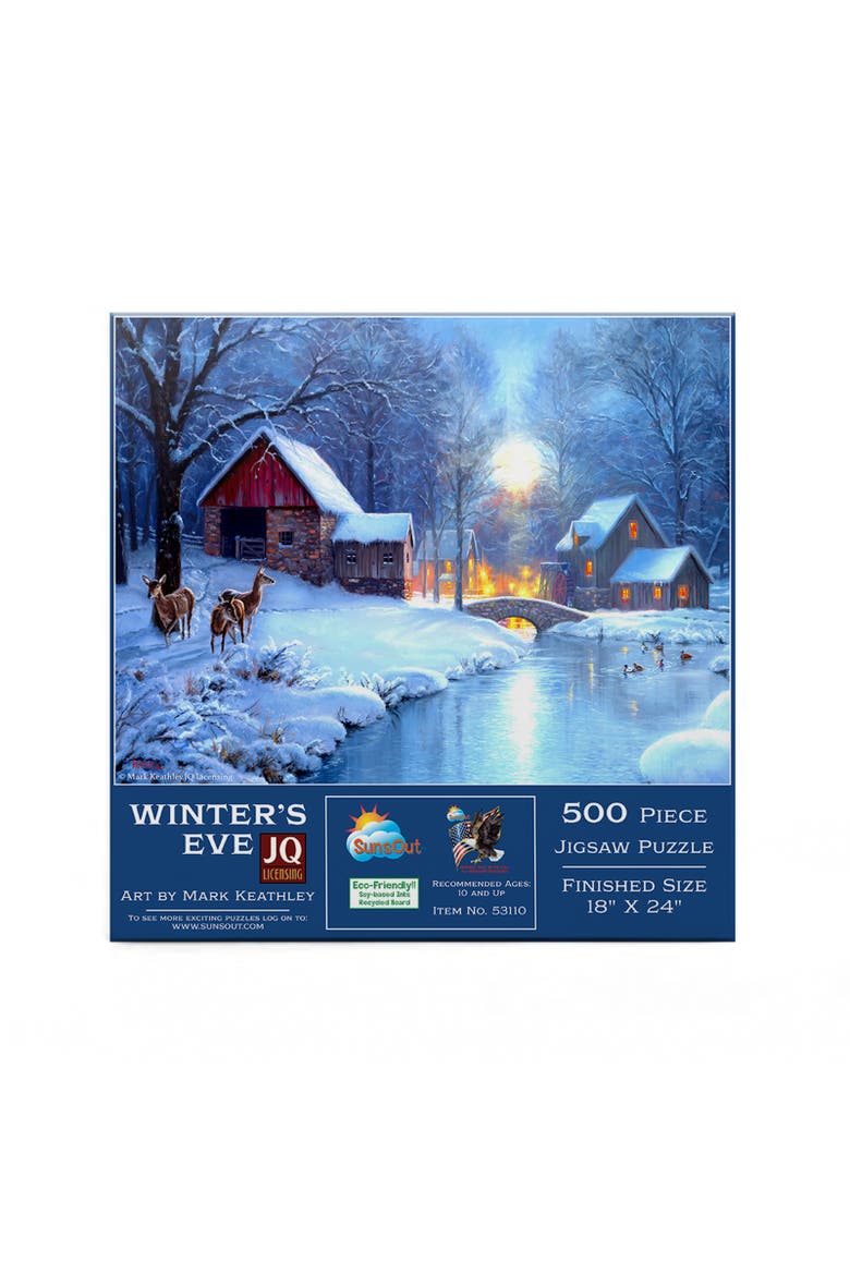 Winters Eve 500 piece Jigsaw Puzzle for Adults, Alternate, color, Multicolor