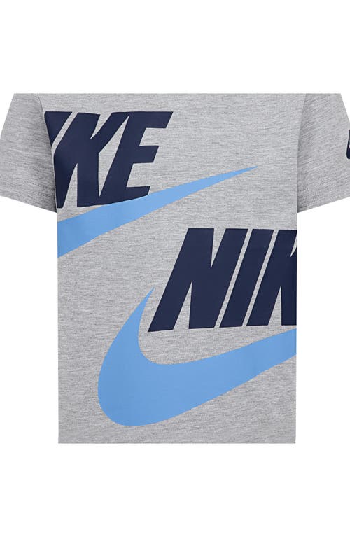 Nike Kids' Futura Performance Graphic T-shirt & Shorts Set In Midnight Navy