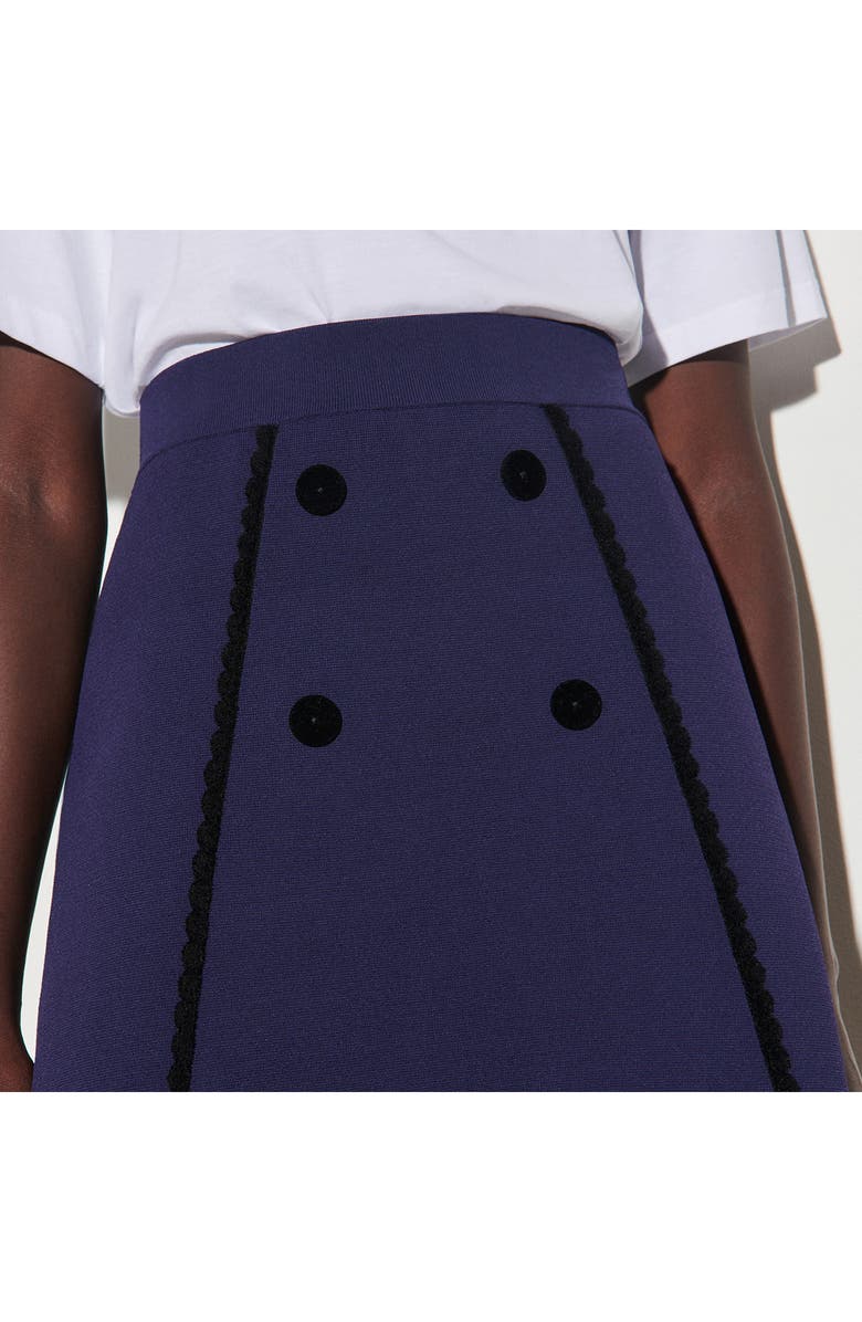 SANDRO A-Line Mini Skirt, Alternate, color, 