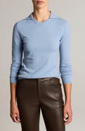Vince V-Neck Polo Sweater
