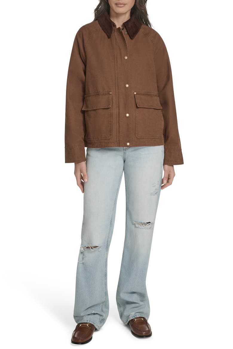 Shorty Barn Coat, Alternate, color, BISQUE