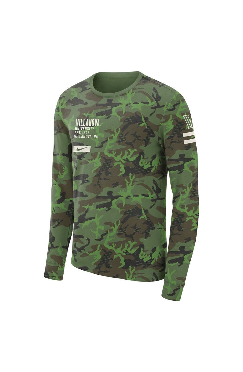 Nike Men's Nike Camo Villanova Wildcats Military Long Sleeve T-Shirt, Alternate, color, Camo