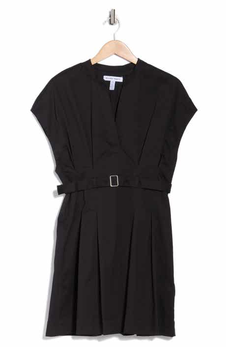 Ellen Tracy Stretch Twill V-Neck Dress