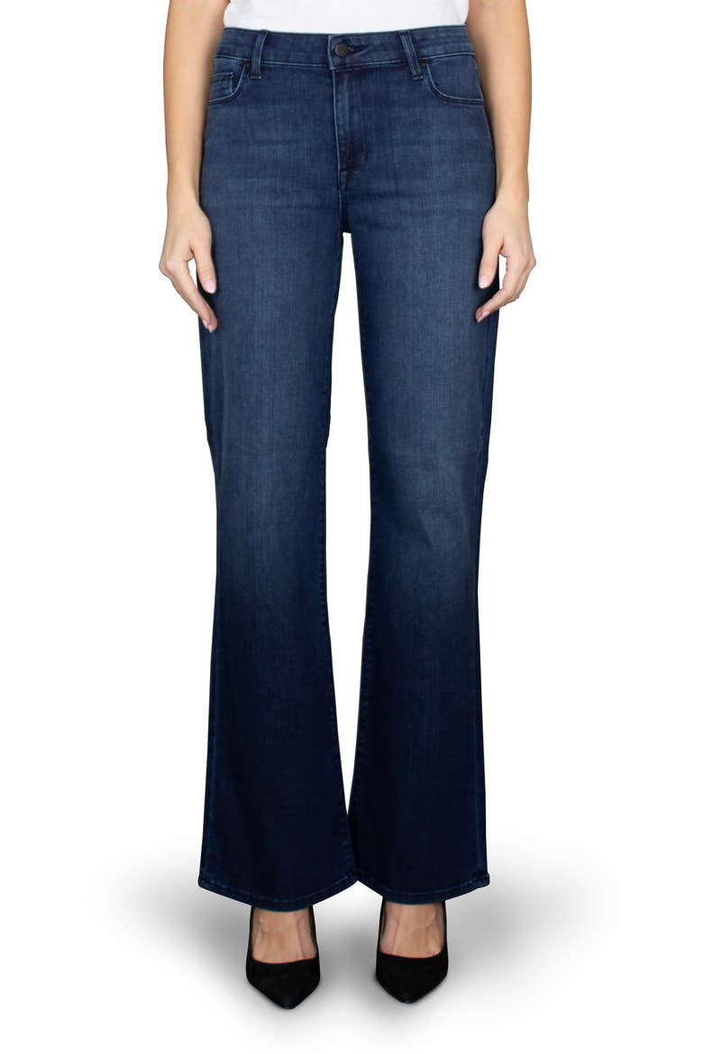 Katie High Rise Classic Flare Jeans, Main, color, Piper Blue