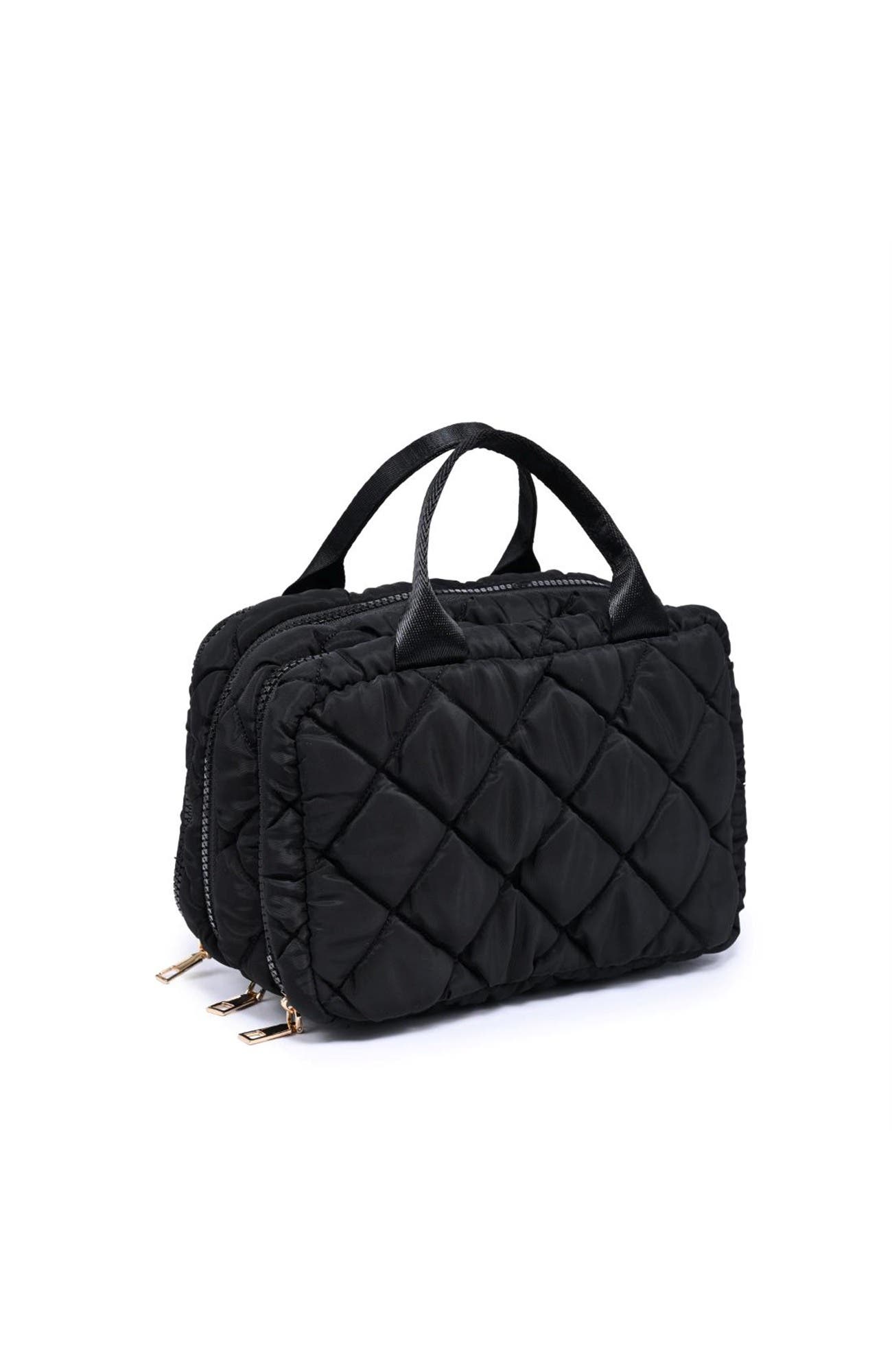 Total Order - Quilted Travel Organizer, Alternate, color, Black