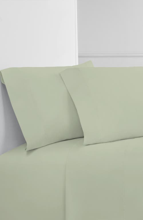 Melange Home Pleat Detail 400 Thread Count Sheet Set With Bonus Pillowcases In Green