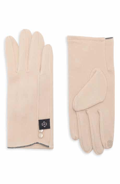Tech Gloves with Button Detail