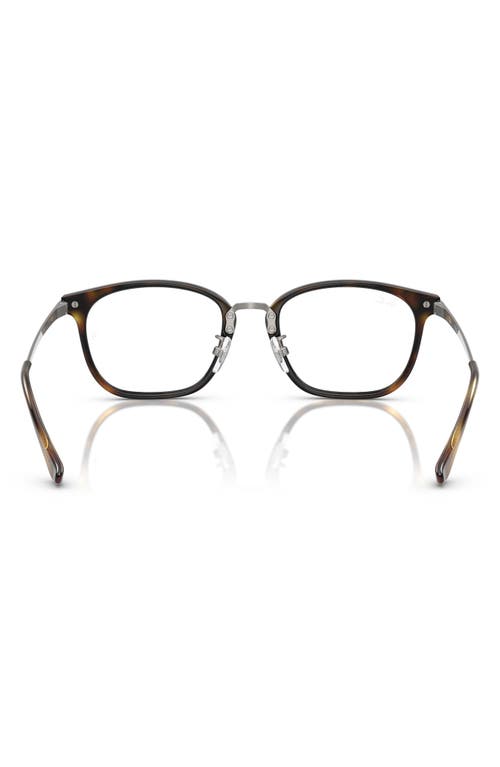 Ray Ban Ray-ban 51mm Square Optical Glasses In Havana