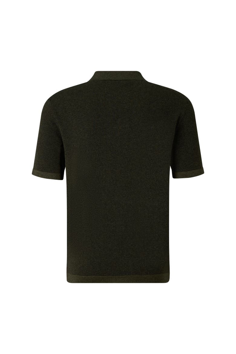 Lyon Knitted Polo Shirt, Alternate, color, Olive green