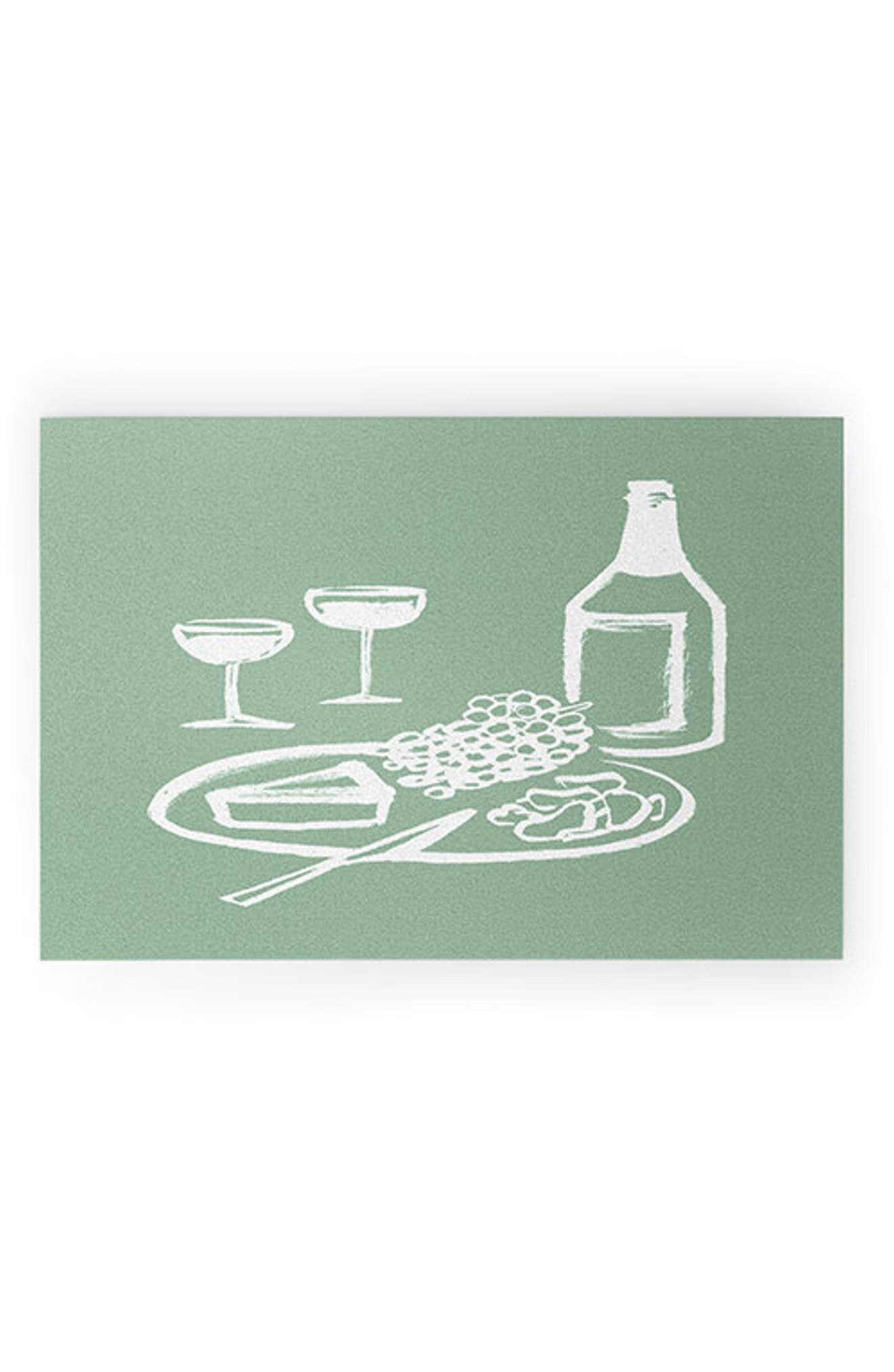 Intemporalis Wine and Cheese Door Mat