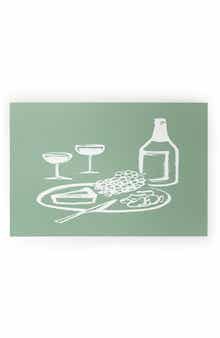 Intemporalis Wine and Cheese Door Mat