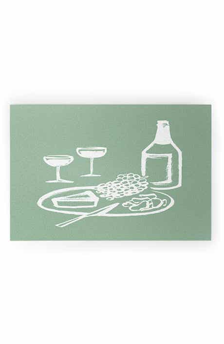 Intemporalis Wine and Cheese Door Mat