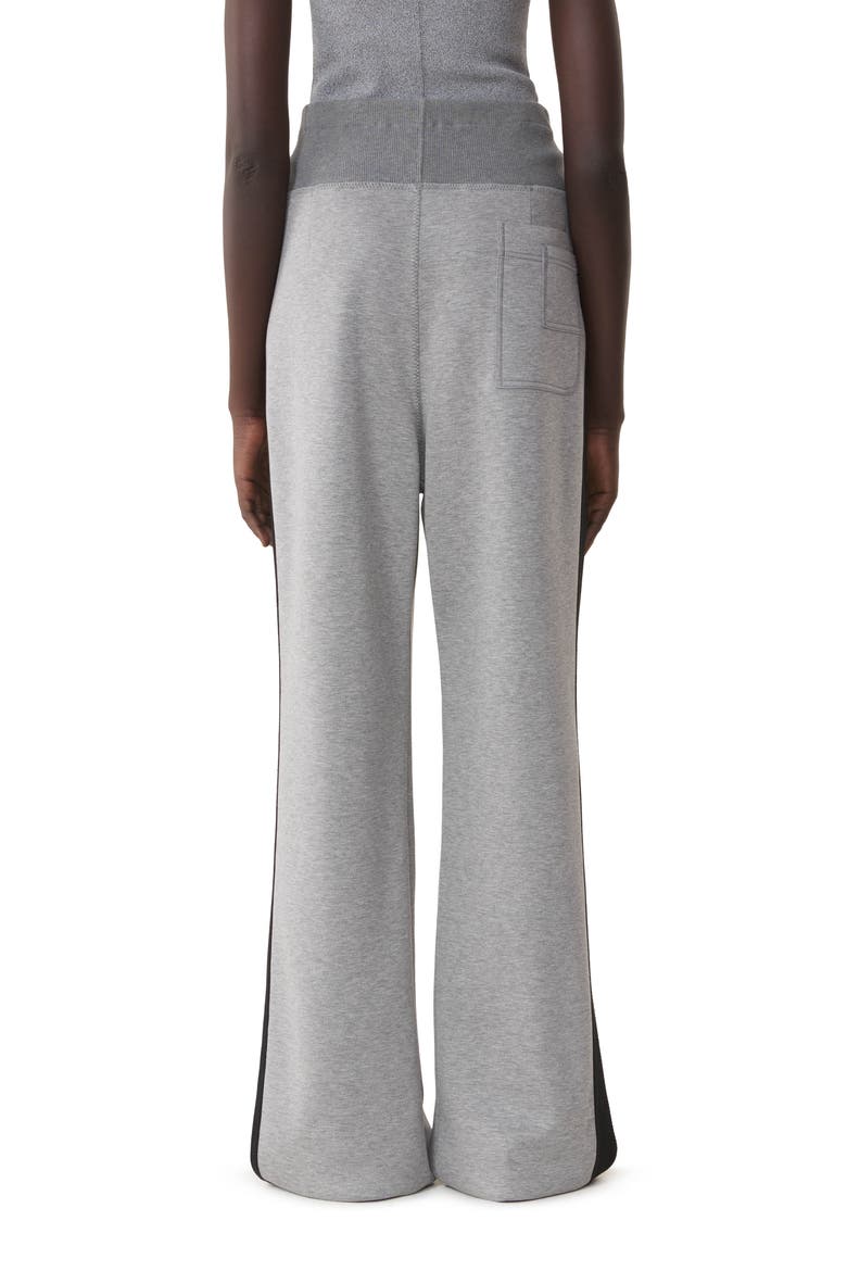 Wide Jogging Suit In Double-Faced Jersey, Alternate, color, Light Grey/Black