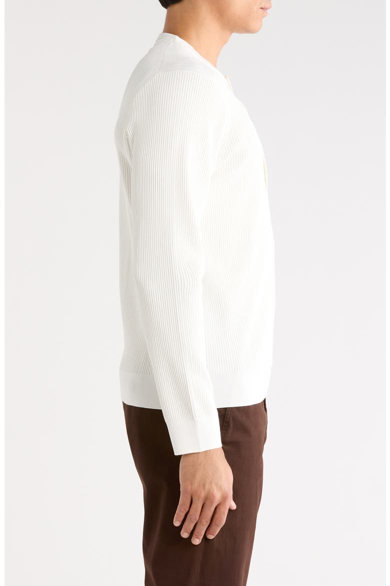 Declan Ribbed Long Sleeve Henley, Alternate, color, ECRU