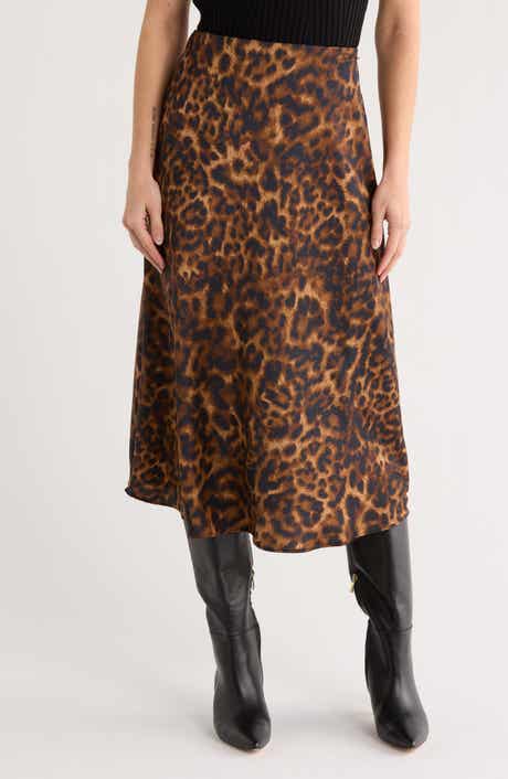 DKNY A-Line Midi Skirt