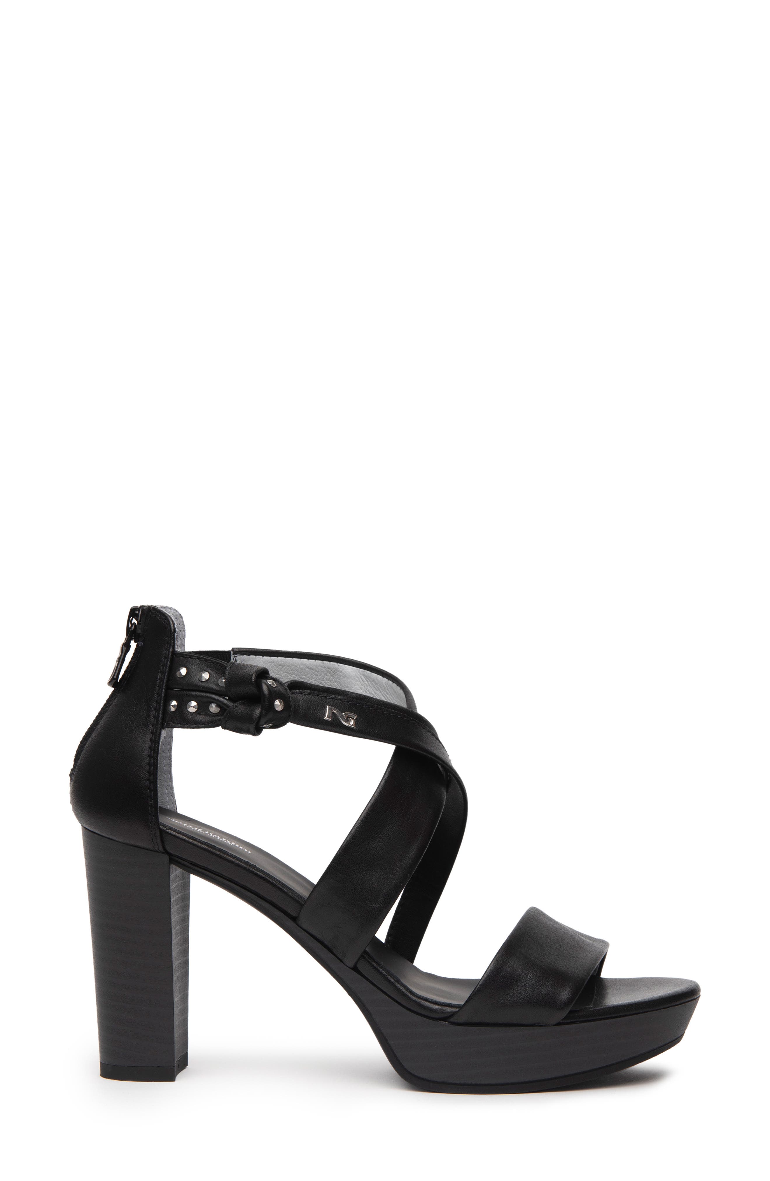NeroGiardini Platform Block Heel Sandal, Alternate, color, 