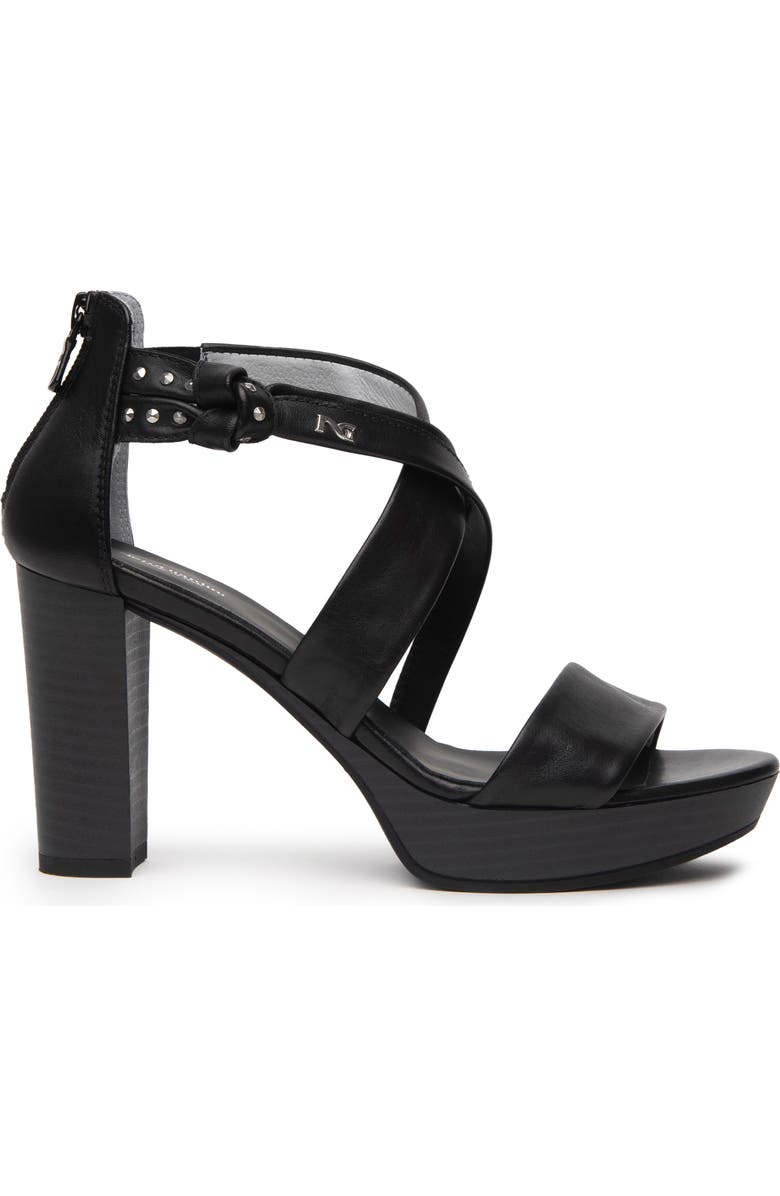 NeroGiardini Platform Block Heel Sandal, Alternate, color,